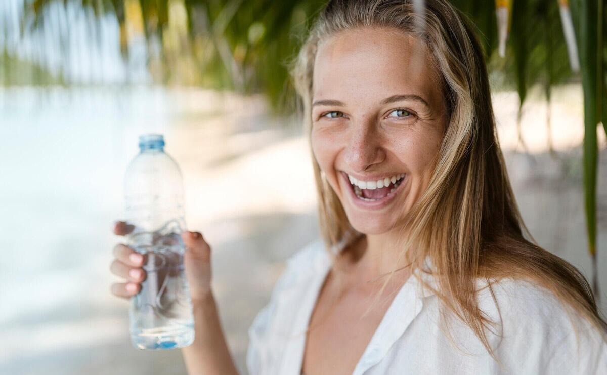 Woman enjoying their sunny holiday