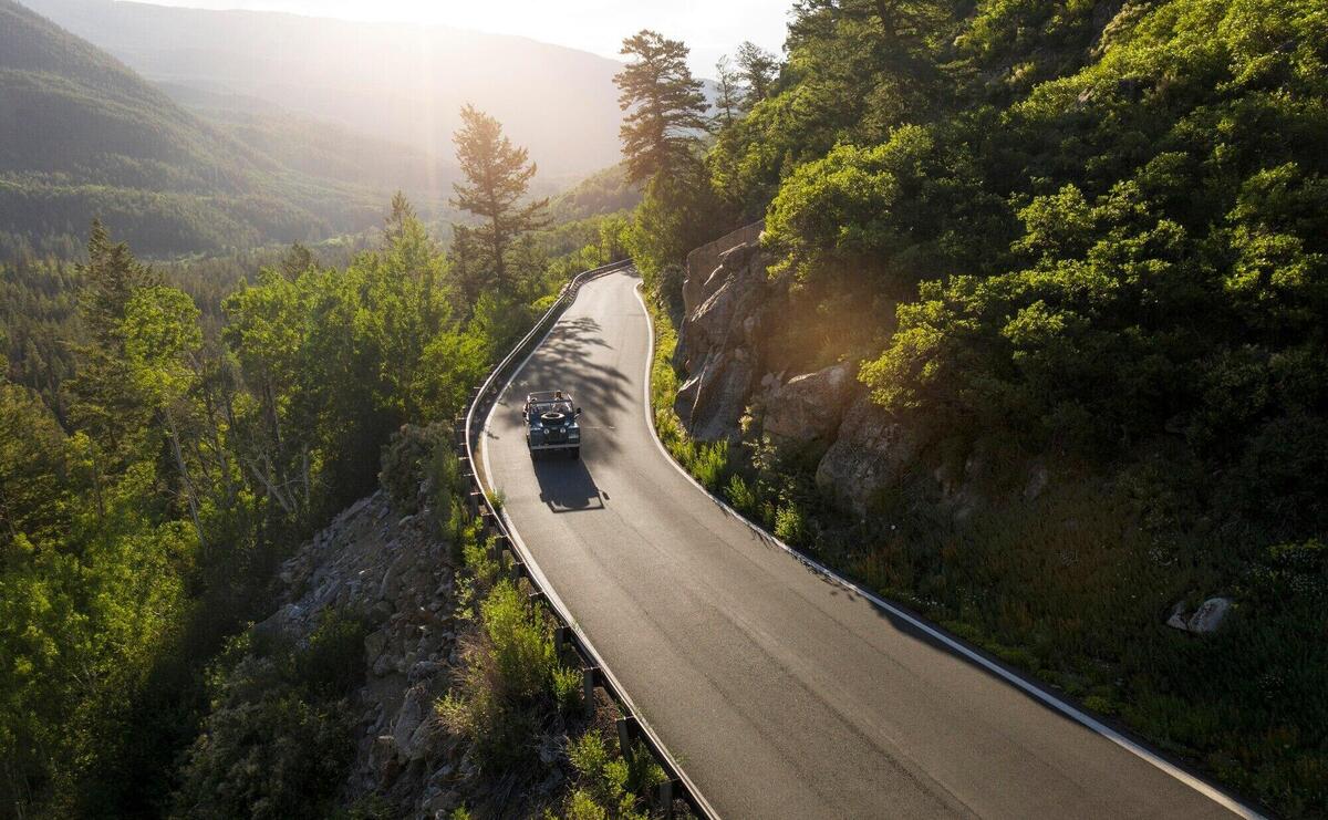 Beautiful mountain road landscape