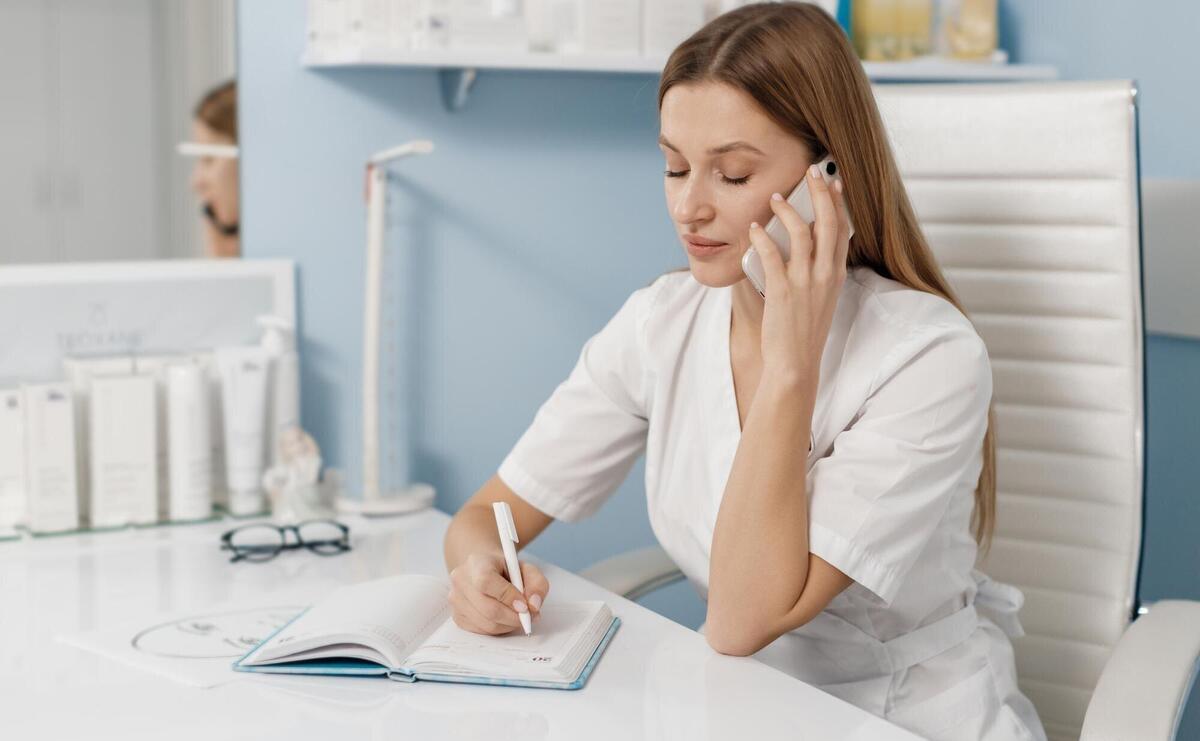 cosmetology doctor in cabinet