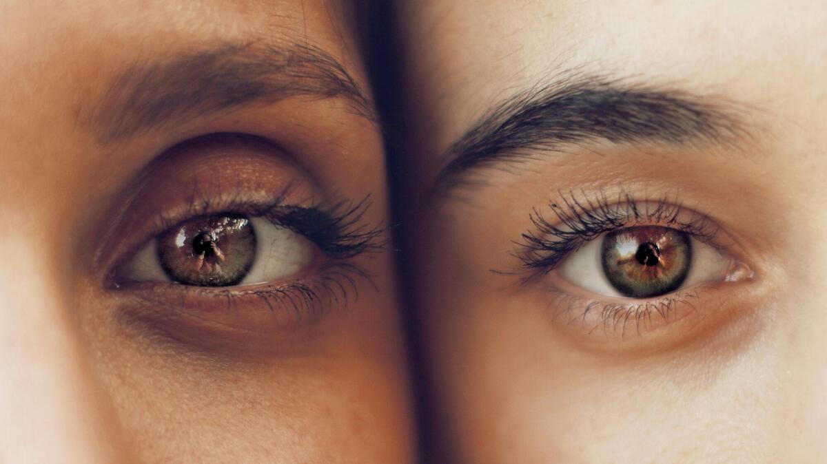 person's eyes