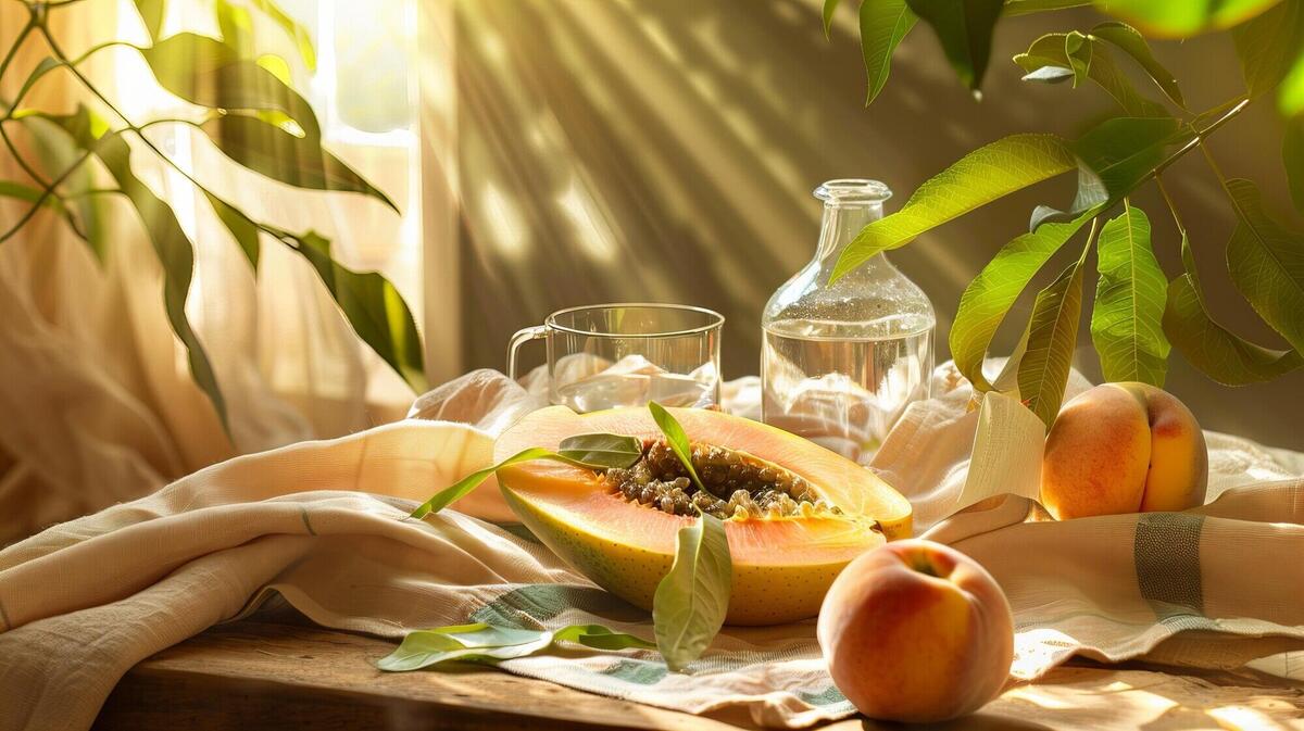 Delicious  papaya still life